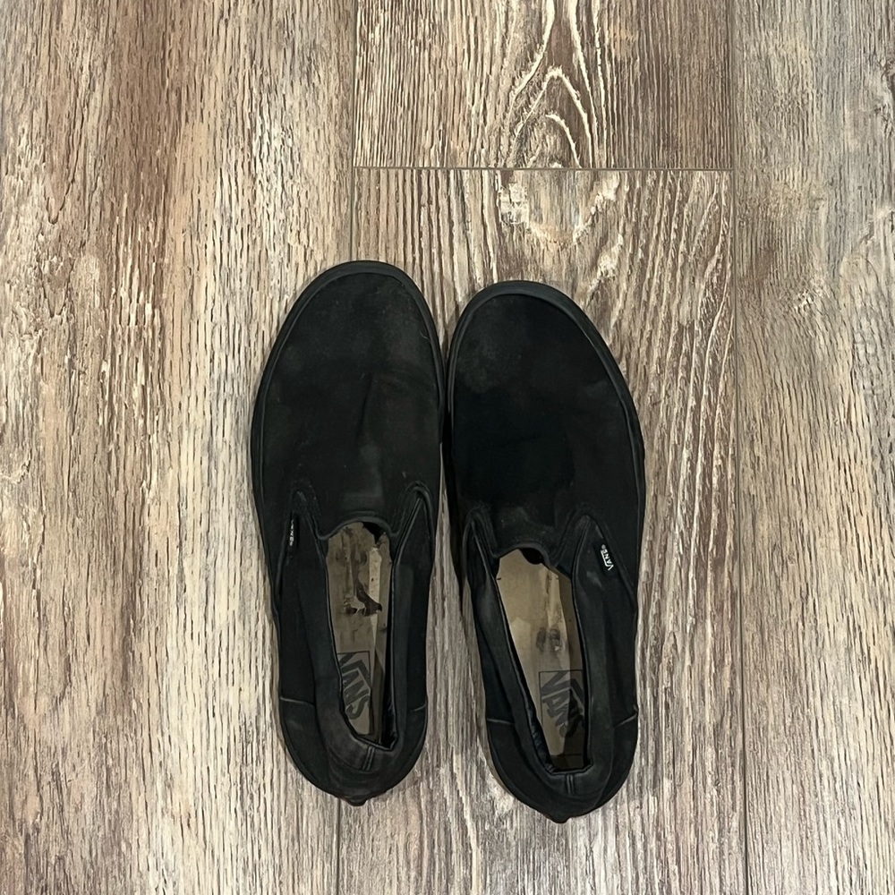Black Vans Slides
